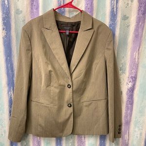 Context woman striped blazer size 18W